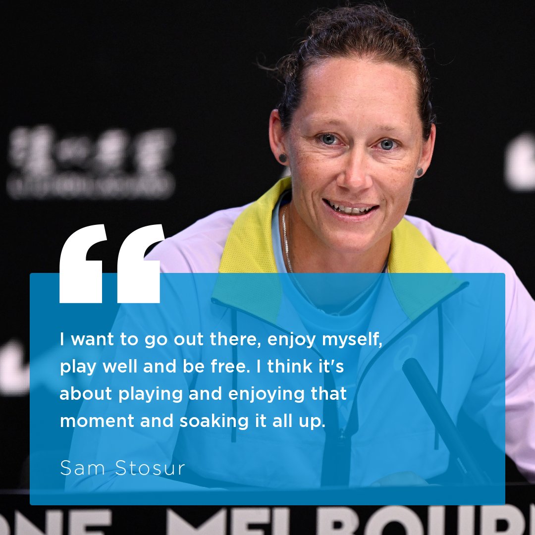 TennisAustralia's tweet photo. Set to make her final singles appearance at #AO2022, Sam Stosur is determined to make it an enjoyable one 🤗

#GoAussies https://t.co/UOT8FyO2XG