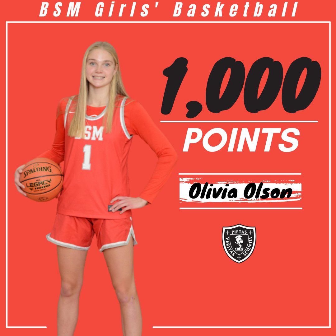 BSMGirlsHoops (@bsmgirlshoops) on Twitter photo Congratulations to sophomore Olivia Olson β24 scoring 1,000 points at BSM! <a href="/BSM_Basketball/">BSM Basketball</a> <a href="/bsmredknights/">Benilde-St. Margaret's</a> Congratulations to sophomore Olivia Olson β24 scoring 1,000 points at BSM! <a href="/BSM_Basketball/">BSM Basketball</a> <a href="/bsmredknights/">Benilde-St. Margaret's</a>