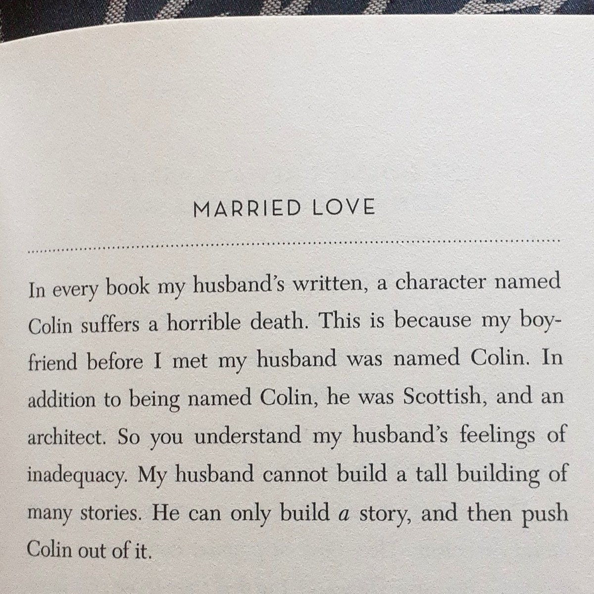paulaoffkilter's tweet photo. The entire world that lives inside the first essay in Beth Ann Fennelly's collection of micro-memoirs, 'Heating & Cooling', is so delicious that I want to carve it into my heart.
#SorryColin https://t.co/H664TXM30v