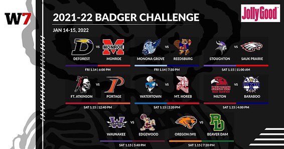 BlackhawksLady's tweet photo. More basketball this weekend! The HS Lady Blackhawks travel to Monroe on Saturday to take on Portage in the 2022 Badger Challenge. Game time is 12:40 and will be live streamed on @productions_w7 YouTube channel. Unfortunately, there is no JV game this year.
#falbb #1Fort #PTB https://t.co/MSKIJwrNFE