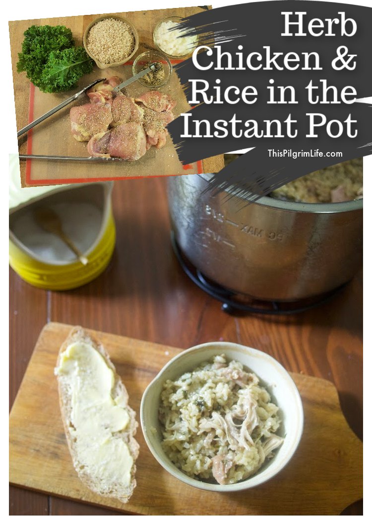 Herb Chicken & Rice in the Instant Pot