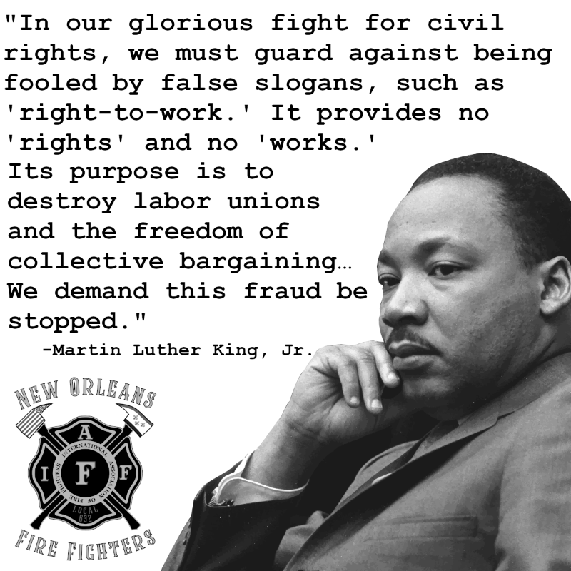 IAFF632's tweet photo. King remains an inspiration to us all. As we continue to strive to realize his vision, take a moment to reflect on his life and legacy.
#nolafirefighters #neworleansfirefighters #iaff632 #noffa #iaff #nolafire #firefighter #unionfirefighters #cityofyes https://t.co/KSAqmO2p2S