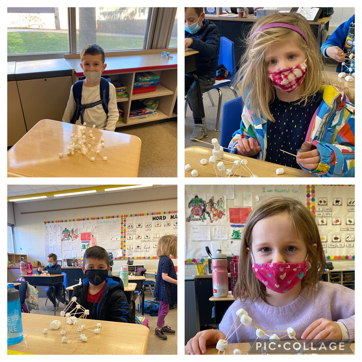 Ss enjoyed the school wide reward: “The Marshmallow Challenge” Love their creativity and so proud of their respect, responsibility and safety❤️ @NHS_LES