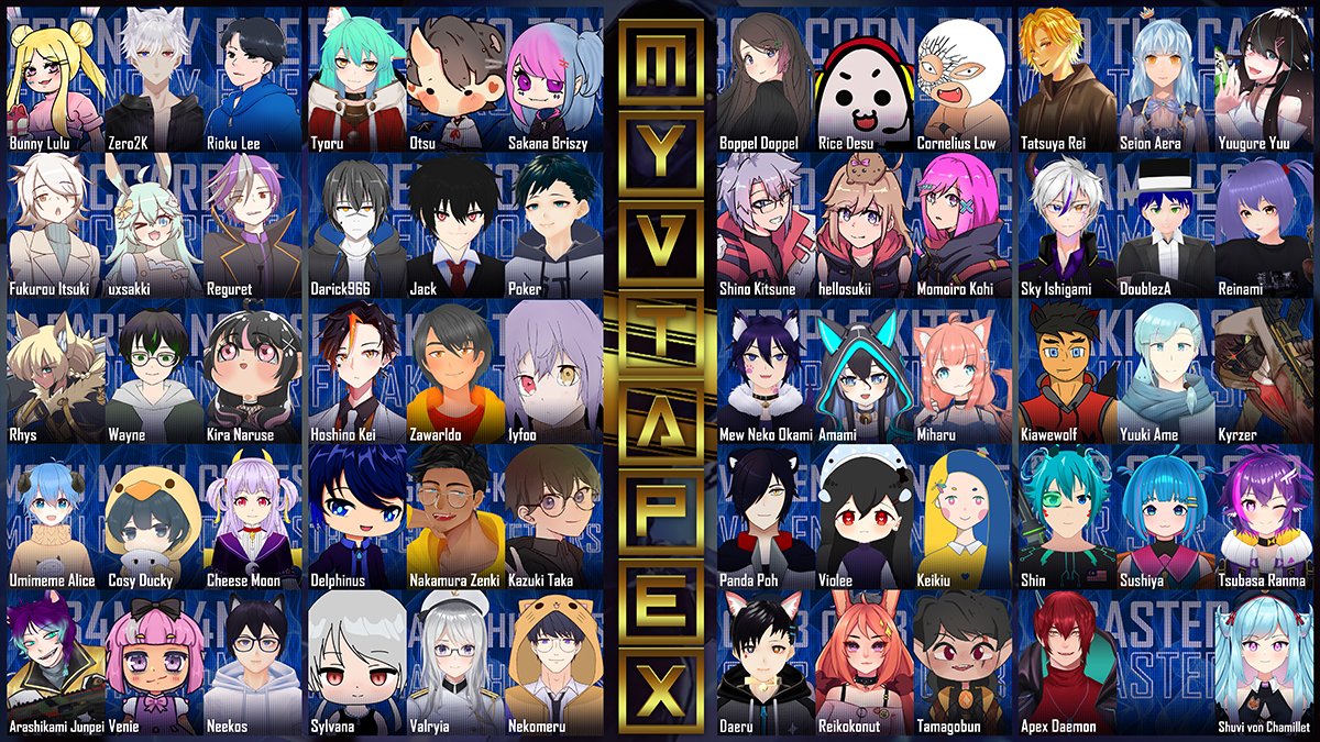 OtaFuseVT's tweet photo. #MYVTAPEX2 happening today at 2pm(GMT+8)!

57 Vtubers from Malaysia &amp; Singapore are participating in this Apex Legends Tournament! 

We will also be premiering #OtaFuseVT promotional video at the event so come check us out! https://t.co/czUFlh5NoW