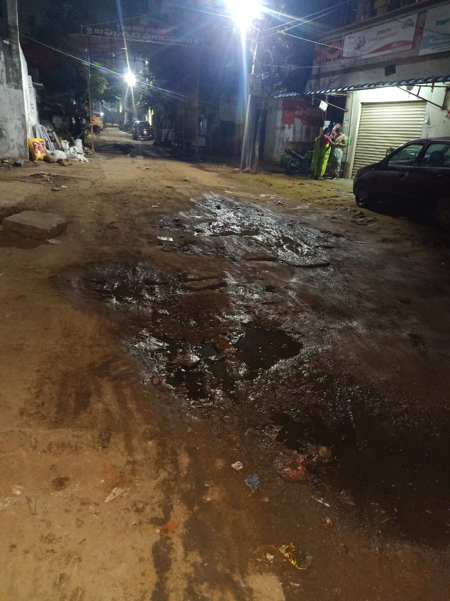 PathiSandeepku1's tweet photo. Respected sir
Roads here are very damaged,was drilled due to drainage work,8 months back,till now no proper road,even water is remaining on the roads , kindly do needful
Hameed basti,  near Fatima bakery , Mazid line, suraram,Hyderabad 500055 @GHMCOnline @DC_Quthbullapur https://t.co/GdIPX3VobI