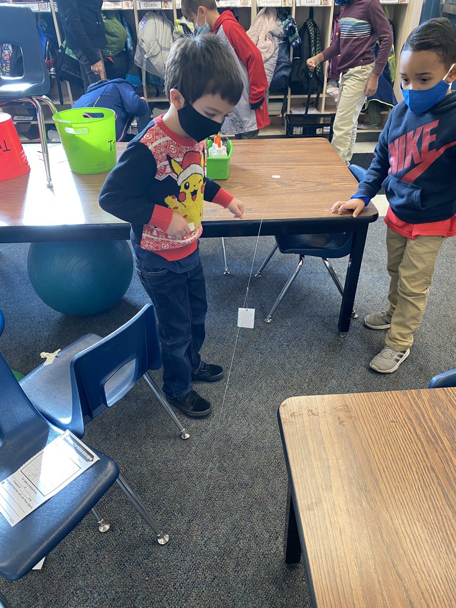 nermolik's tweet photo. STEAM is alive and well in Kindergarten. In the last two months, we have made fake snow snowmen, built bridges and zip lines for our gingerbread men as well as played with Lego Wedo and built robots that we could control with block coding. @QuailGlen_ @drycreekschools https://t.co/ks1TEuEt1g