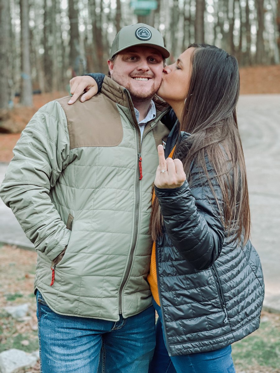 k7_heaton's tweet photo. We sat in these seats on our first date. 6 months later he asked me to marry him in that same spot. Coming here to formally ask @BlooperBraves to officiate our wedding. https://t.co/CeASWOaUMk