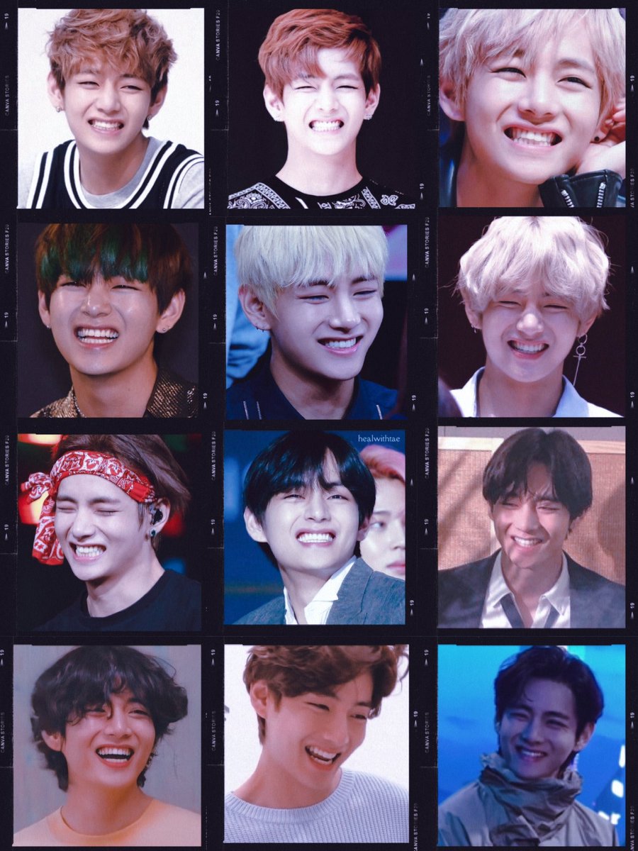 healwithtae's tweet photo. taehyung's beautiful smile with his sweet crescent moon eyes #v 📸♡ https://t.co/6j7FouEx2V