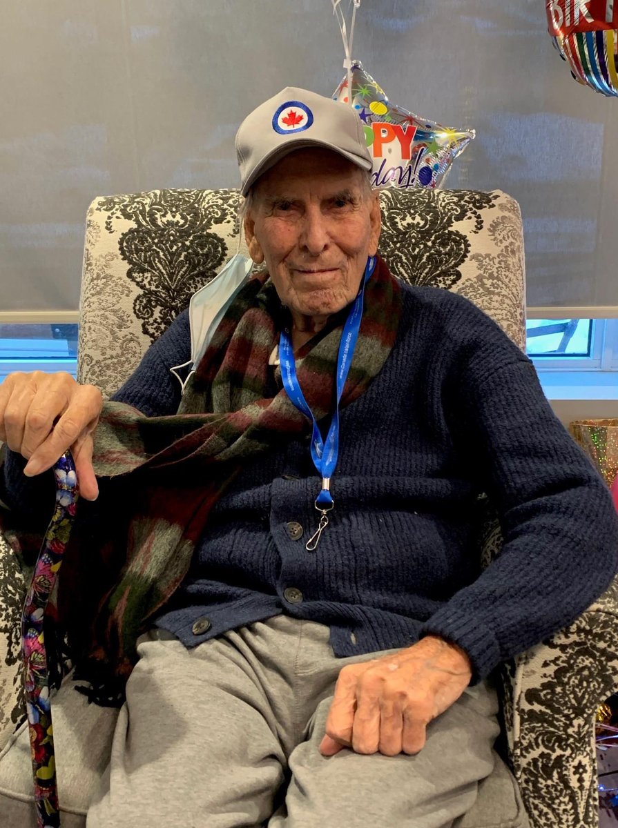 It’s the end of a busy week of homeschooling and work but I had the privilege to end the week on a high note by honoring and celebrating a special neighbour and 🇬🇧 🇨🇦 WW2 veteran Ernie Allen as he celebrated his 100th birthday today. Happy Birthday Ernie !!!