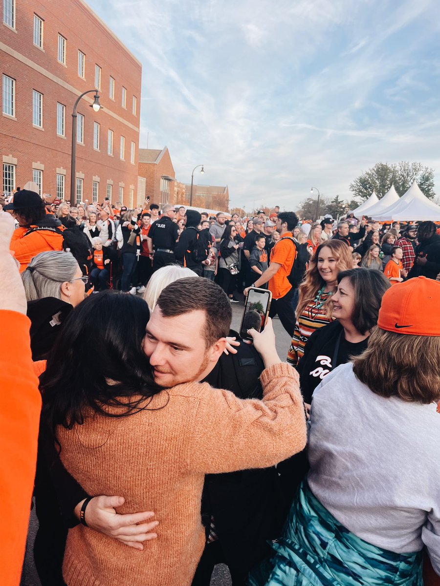 macy__mcfarland's tweet photo. What an unbelievable season. 

Oklahoma State University will always be home for us. Where we met, fell in love, &amp; started this life together. We will always owe @cowboy_fb 
This is just the beginning!! I am so excited for what God has in store for @CoachKMcFarland #GoPokes https://t.co/GqjCCTXLs7
