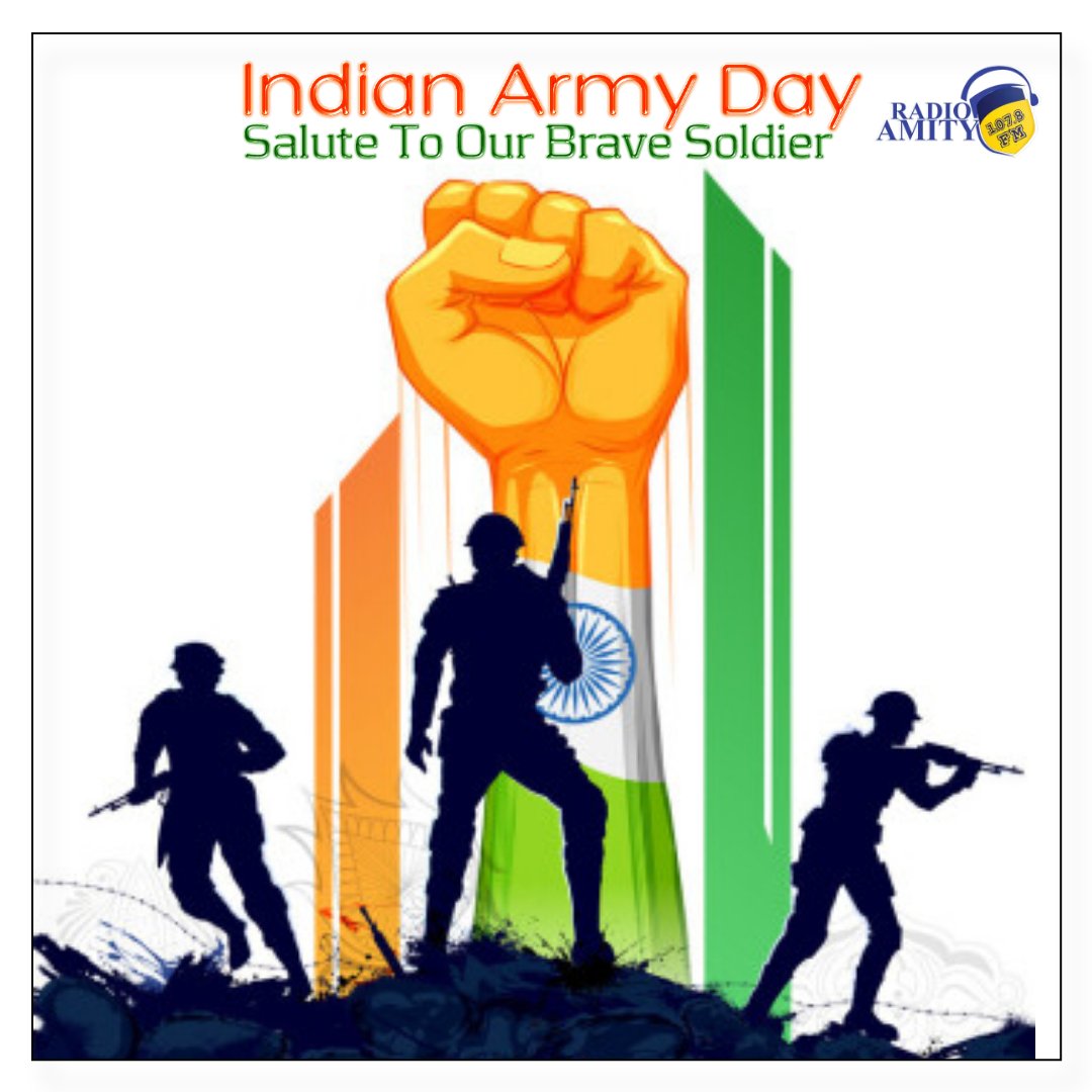 radio_amity's tweet photo. Let us celebrate with pride the service rendered to the nation by our fearless and selfless warriors. Happy Indian Army Day!
#IndianArmy #ArmyDay #amityuniversity #radioamity https://t.co/pDZZrjbrjX