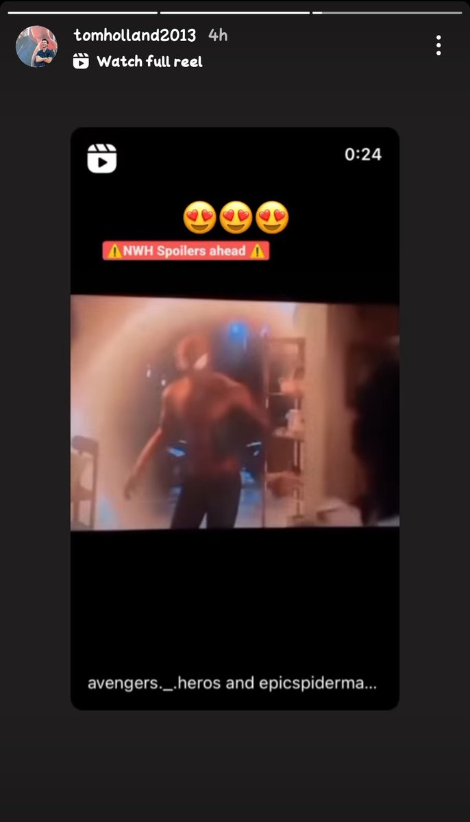 MarvelTamilClub's tweet photo. #TomHolland shared the intro clip of #AndrewGarfield from #SpiderManNoWayHome in his Instagram Account 😍 https://t.co/IxiwGKYmCM