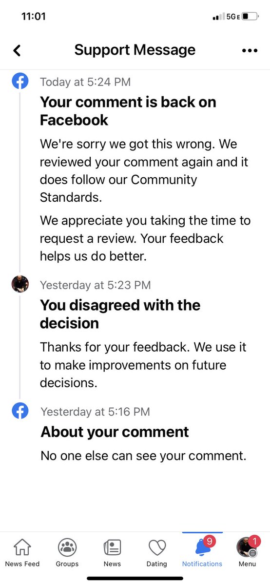 Sherif_Hedayat's tweet photo. Just got WIN against the corporation. I think Iโm gonna frame this and hang it over the fireplace. ๐คฃ #WinForTheSmallGuy #facebookdisabledme #FacebookGotItWrong #censorship #ImABeast #Facebook https://t.co/SFdm3XcSov