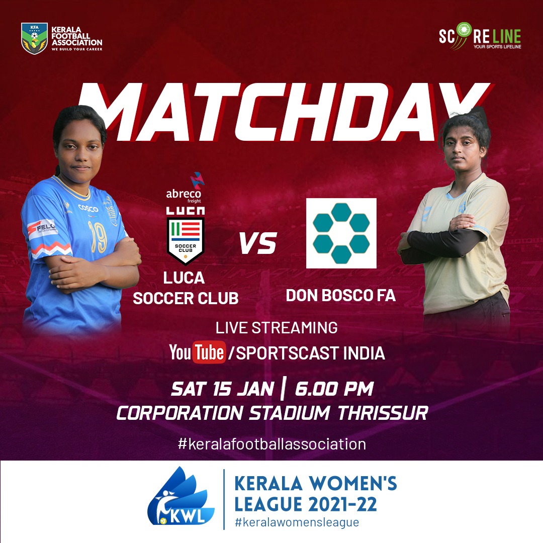 __kwl__'s tweet photo. Kerala Women's League 2021-22⚽
@lucasocceracademy 🆚 @donboscofa
🕰️ 3 pm
🏟️ Corporation Stadium Thrissur
📱Live Streaming @keralafootballassociation

@scoreline_sports
@keralafootballassociation

#keralawomensleague #footballforwomen #keralafootballassociation #scorelineup https://t.co/EP3j8FyvRT