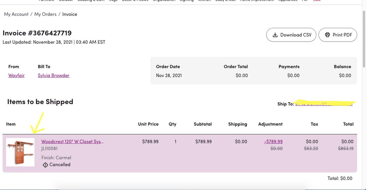sylviabrowder's tweet photo. @Wayfair What information do you need to prove I purchased an organizer; you cancelled my order &amp; when I reordered, sent me a different style. I just need the correct organizer. @JohnLouisHome @FTC #baitandswitch @bbb_us https://t.co/uh9RW9iDZO