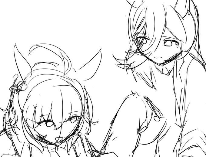 あんた4コマ描くって言ってたじゃ無い!なんで一枚絵描いてるのよ! 