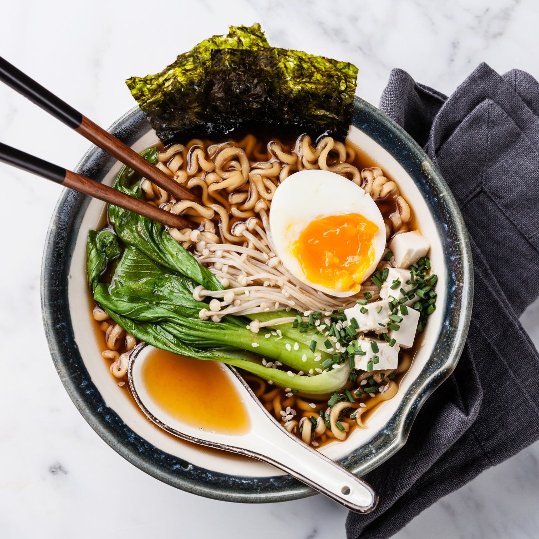 Substitute tahini in place of half the miso called for in soup or ramen rec...