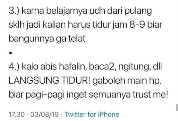 thislogickaa_'s tweet photo. Nih tips buat kalian semua yang pada ambis, uwu <3 https://t.co/dWu9w30x6S