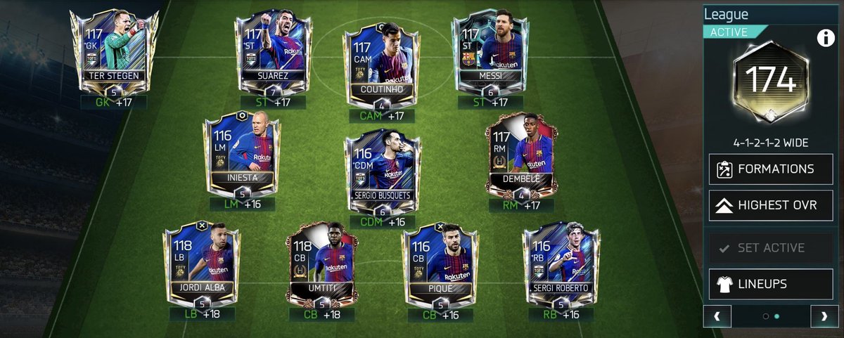 Final Team of the Season in the last 4 years

#FIFAMobile