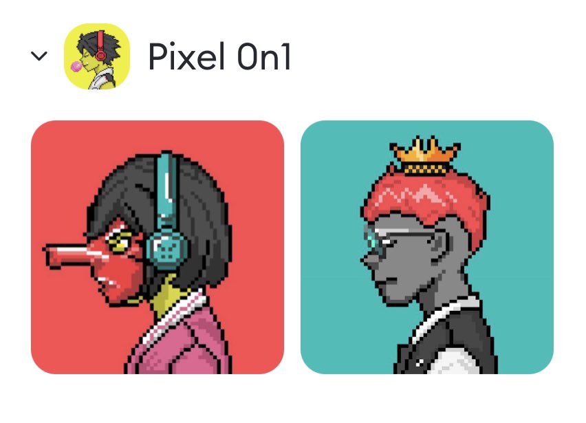Got these <a href="/pixelated0n1nft/">Pixelated0n1 | SOLD OUT</a> ! 🚀 you can mint these on their website pixelated0n1.com. Love the art! 😍