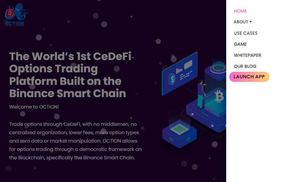 JindaoOfficial1's tweet image. Updated Home Page - Connect Wallet button now changed to Launch App

New UIUX is officially online but we are still ironing out some bugs. 

#octi #bsc #decentralizedoptions