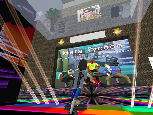 “We Are Meta Tycoon” - at B - by ForeXKammer cryptovoxels.com/play?coords=W@…