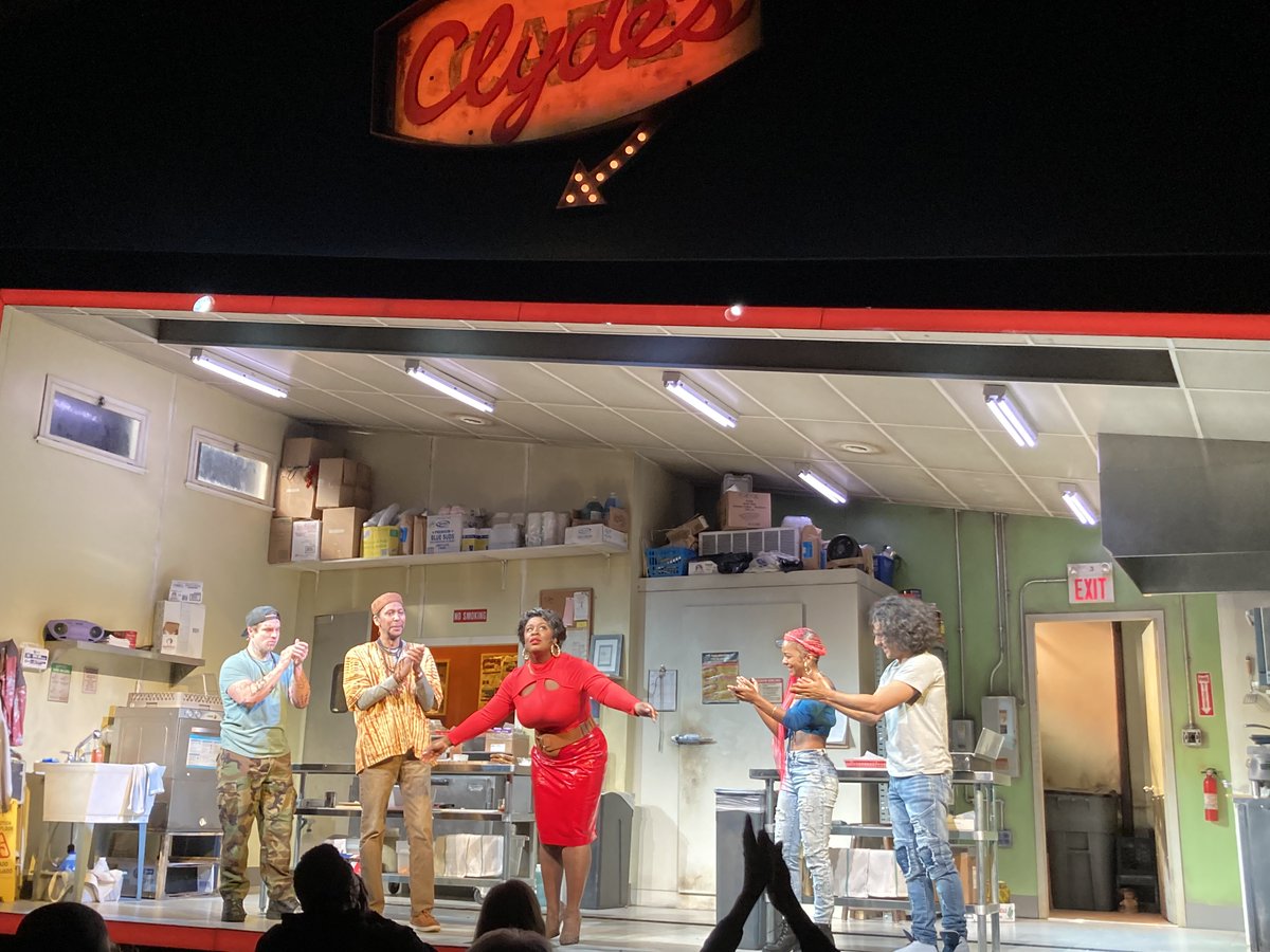 benryanwriter's tweet photo. We saw @UzoAduba in Clyde's on Broadway @2STNYC and it was one of the most brilliant plays I've ever seen. Lynn Nottage is a GENIUS, people! A GENIUS! Someone get her another Pulitzer. @Lynnbrooklyn @SecondStage https://t.co/v0tHqWUAO8
