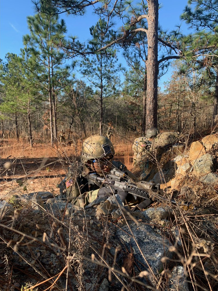 Troop2nd's tweet photo. End of Course is wrapping up to completion. The weather held out and gradually improved throughout the week. Only a few more hours until they are complete with the training requirements to be called 19D Cavalry Scouts.
#19DOSUT
#intheshadows
#lionscoverthefront https://t.co/DpMSuCOJRR