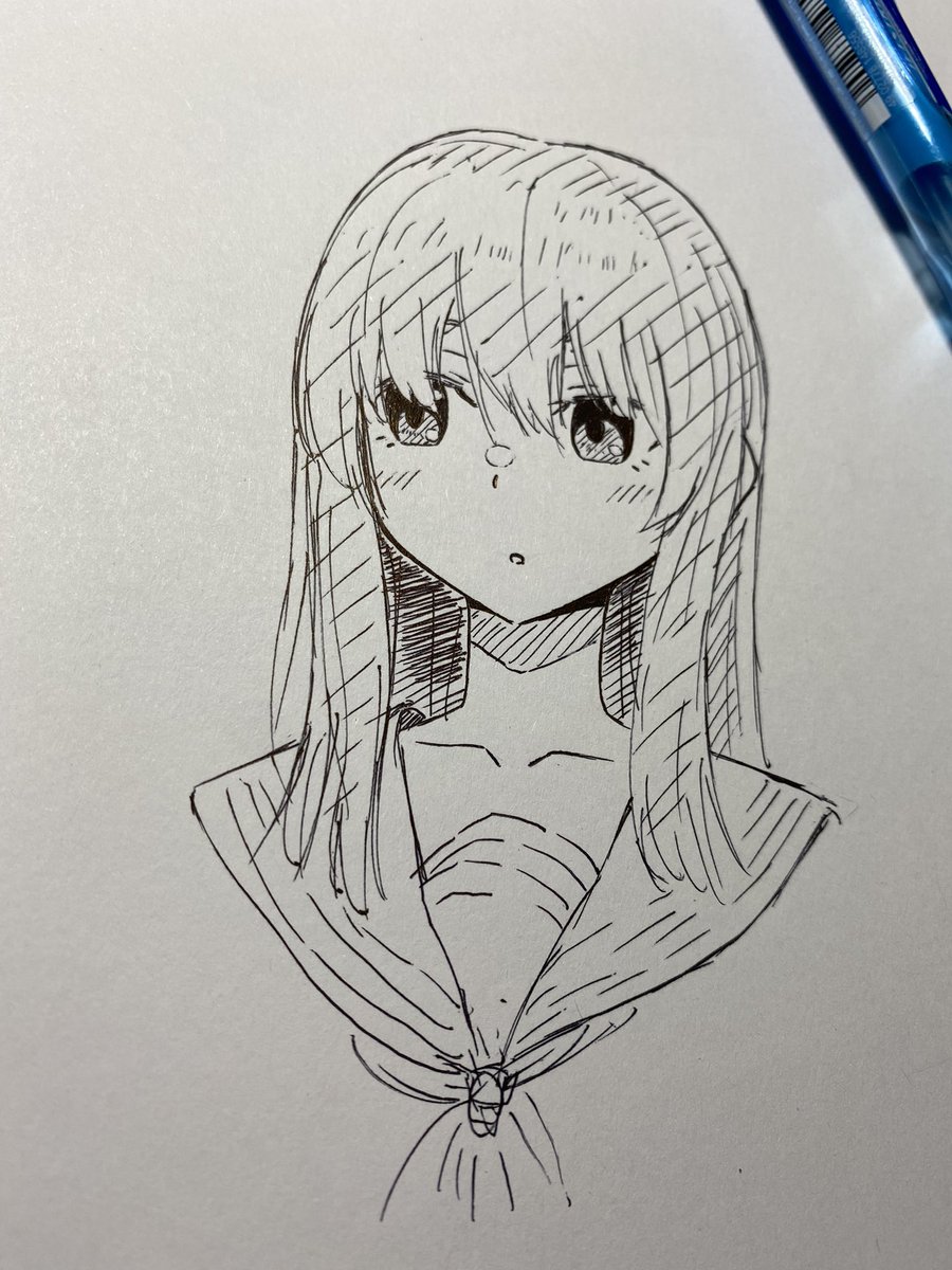 1年前の今日描いたらしい。 