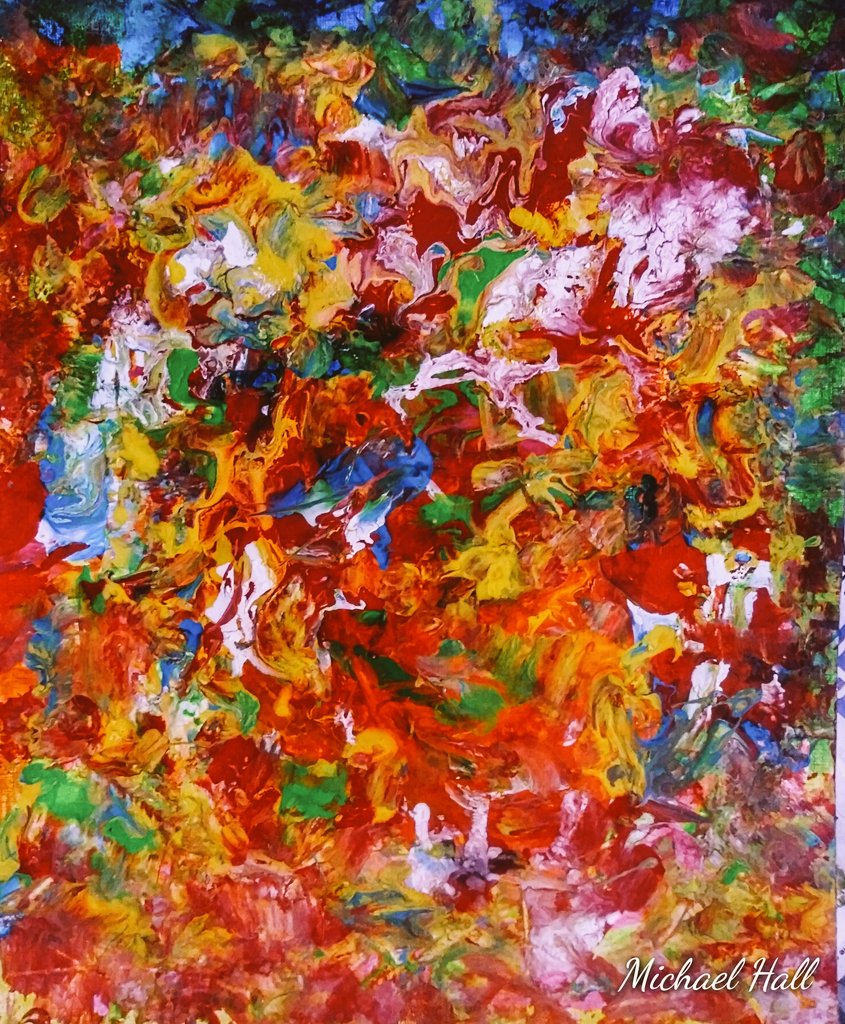 mhall55nine's tweet photo. "Is What You See Your Only Reality?" #ColorMyWorld #Januaryvibes #artistsontwitter #abstractpainting https://t.co/dPybK3gaXK