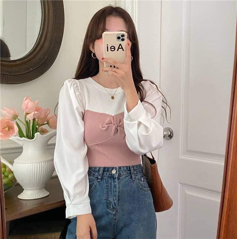 0209Pp's tweet photo. #พร้อมส่ง 
เสื้อแขนพอง แต่งไหมพรมตรงอก ทรงเกาหลีๆค่า
🔺ราคา 295฿🔺

Size • อก 30-40" ความยาวแขน 22.5" ยาว 16.5 นิ้ว

Color • ชมพู / ดำ / ฟ้า / น้ำตาล

รหัส #2060
#เสื้อผ้าสไตล์เกาหลี #เสื้อผ้า #เสื้อไหมพรม #เสื้อผ้าแฟชั่น #เสื้อผ้าราคาถูก #เสื้อแขนยาว https://t.co/baSW1YCWQ3