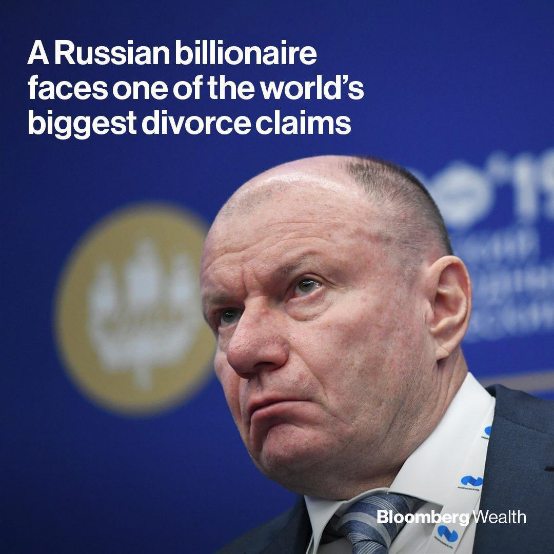ChenYan28749880's tweet photo. His ex-wife, Natalia Potanina, is seeking 50% of the value of his stake in   metal producer Norilsk Nickel. That amount could exceed $7 billion. https://t.co/96ypDsyIXQ