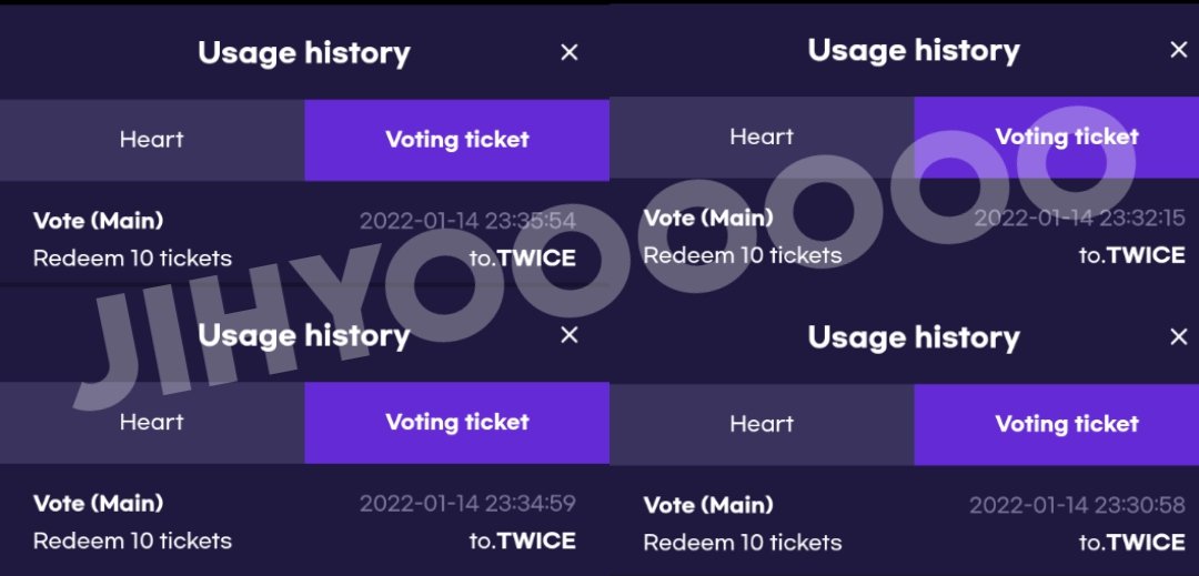 Jihyooooooo_'s tweet photo. Jan 14 votes: 140 tickets

Thanks for the Tix @weak4twice 

#OMVTProofs https://t.co/L0ZMMUBfsk
