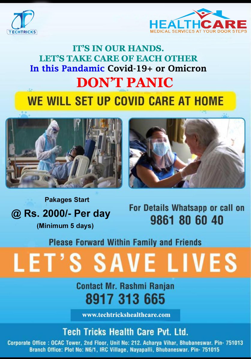 TechtricksL's tweet image. Contact for immediate help...
#techtrickshealthcare#patient_care_home_service#caregiver#covid#techtrickshc