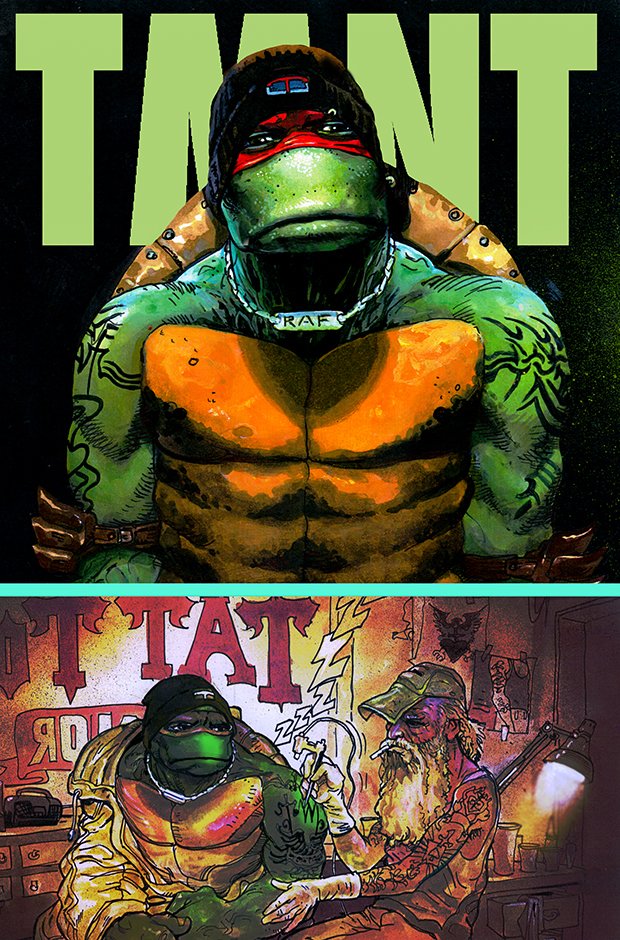 Thinking about the cancelled Hallmark TMNT mini-series that would've had a long lost 5th Turtle brother who's also The Shredder. 