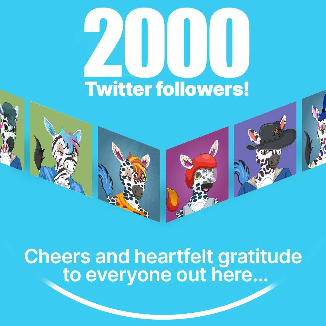 Wow, Thank you to everyone who has supported the #Polyzebra project!
Followers! Our pre-Mint sale is live🔥🔥 Participate in our minting event...

#NFTCommunity #NFTcollector #NFTupcoming #NFTs #FreeNFT #1K #1000folowers