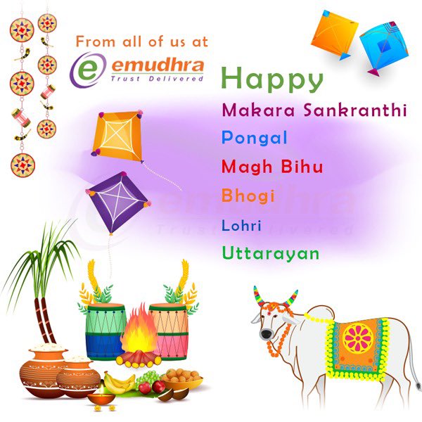 eMudhra wishes you a very happy #MakarSankranti, #Lohri, #Bihu, #Uttarayan, #Bhogi, #Pongal. Wishing a safe and healthy time ahead. #DigitalIndia