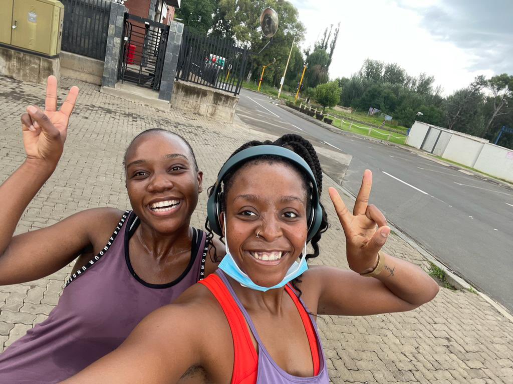 CycleHouse__'s tweet photo. The girlies out of studio for a saturday morning run #SaturdayMorningRun #FetchYourBody2021 #90DaysWithoutSugar #RunningWithLulubel https://t.co/46ofP0NmXb