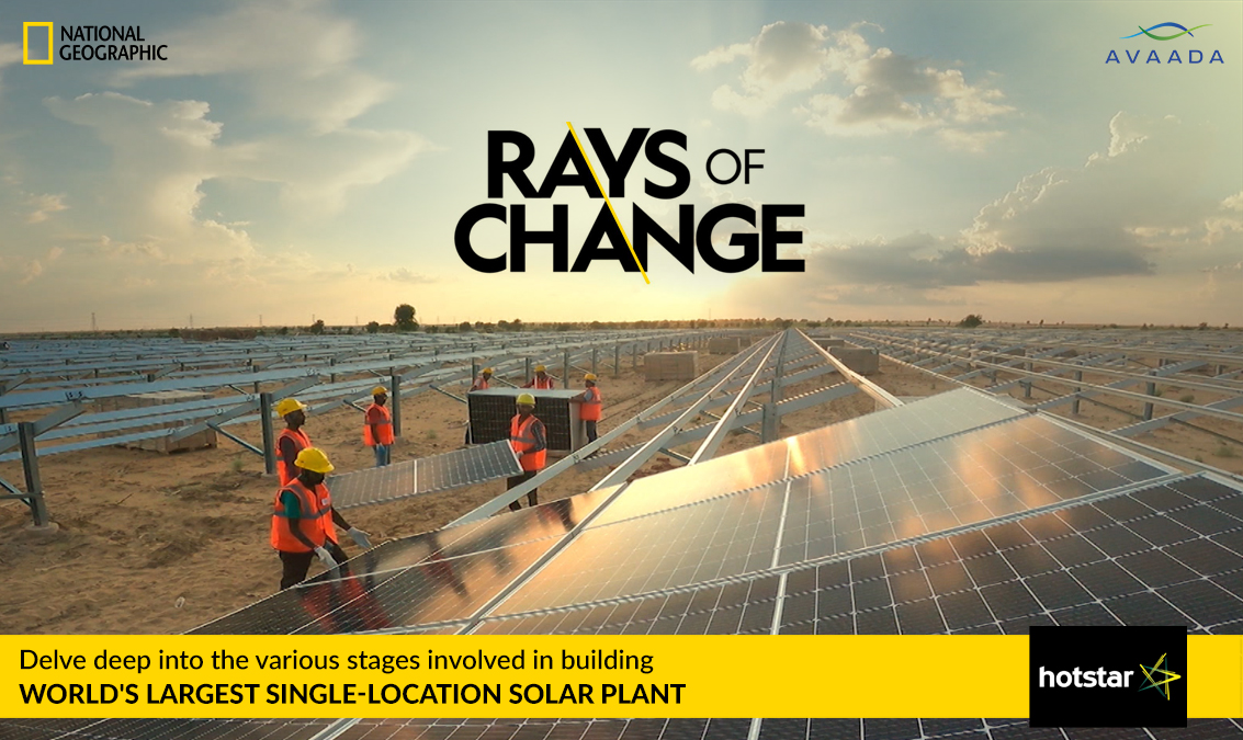 avaadagroup's tweet image. With precise engineering and state-of-the-art innovations, #Avaada aims to light up millions of households using #sustainableenergy.

Watch the making of World Largest single location Solar Plant - #Raysofchange
 bit.ly/3FxBpu1