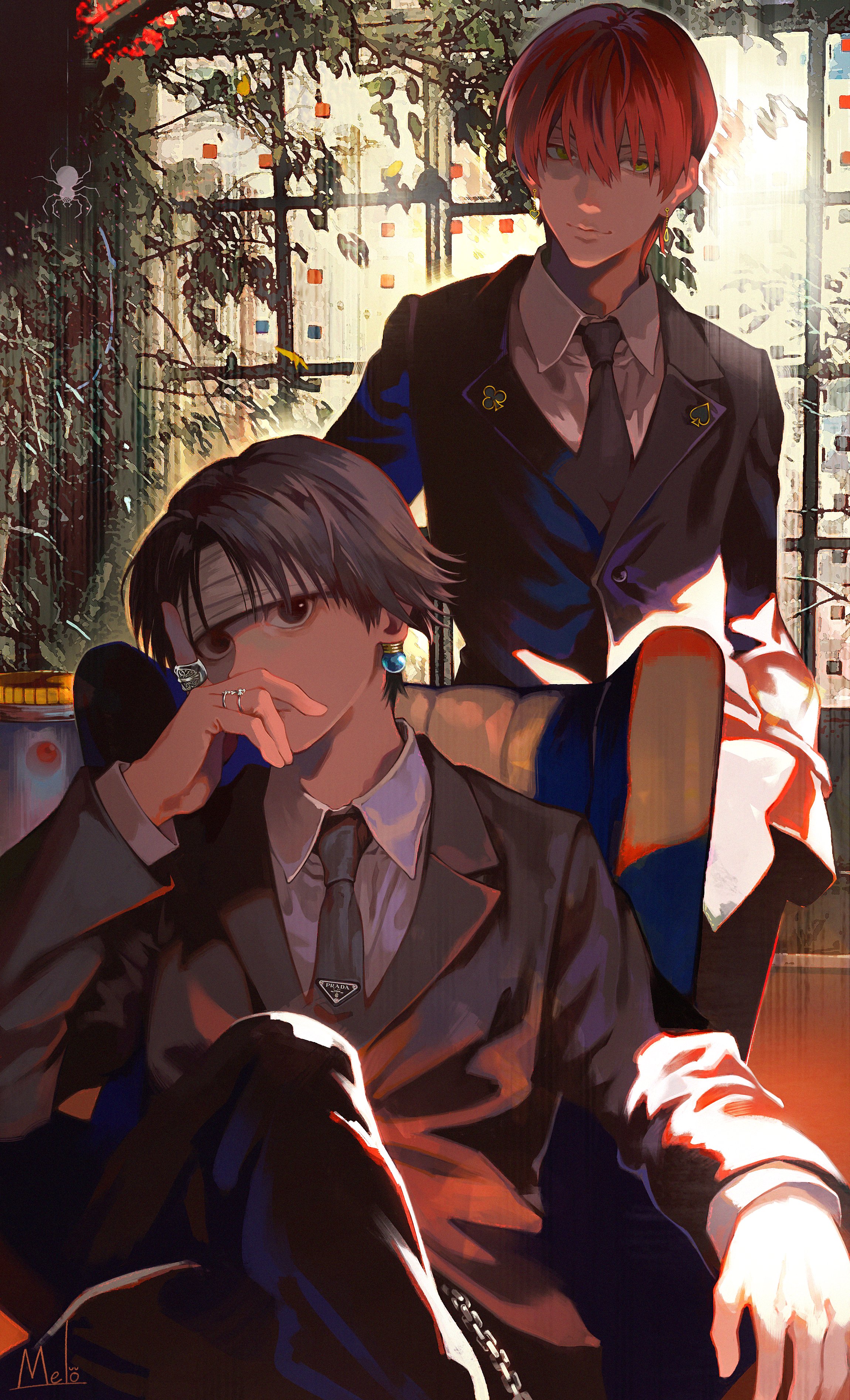 灸場メロ クロロ ヒソカ 髪下ろし T Co I2kd0y2bco Twitter