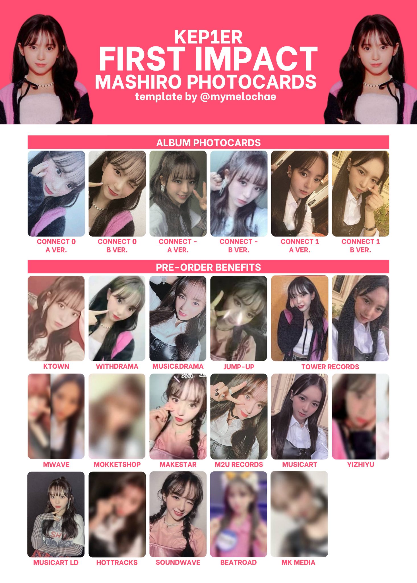 Kep1er madein マシロ ましろ doublast トレカ セット Kep1er madein マシロ ましろ doublast トレカ セット