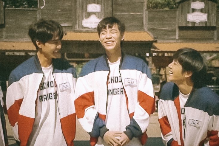 daisyandrosy's tweet photo. Congrats for our (3/4) chicken squad (a.k.a Wen and his boyfriends) for being the new rangers https://t.co/VCMKXyQovn