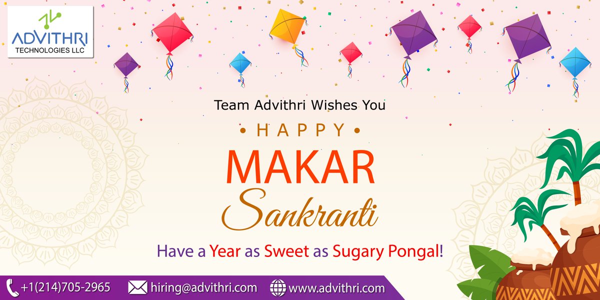 advithri's tweet photo. It is the first festival of the year; let us pray to the Sun God to give us His blessings so that the rest of this year is successful and bountiful. Happy Makar Sankranti from the Advithri family!

#happymakarsankranti #makarsankranti #india #festival #sankranti #kites #advithri https://t.co/Hqw0tfxaxp