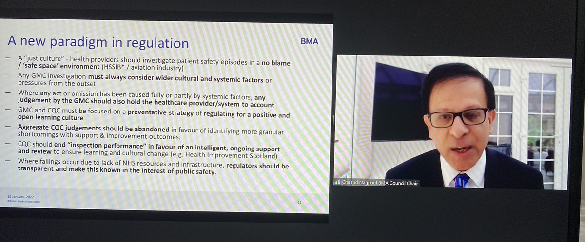 jsbamrah's tweet image. #dignityatwork
Agree wholeheartedly with @CNagpaul 
Regulators @gmcuk and @CQCProf need reform. One is trying, the other is stagnant. 
We need a paradigm shift. 

@TheBMA @BAPIOUK @1CherianGeorge @indranilc @NavinaEvans @RCPhysicians @tcgannon