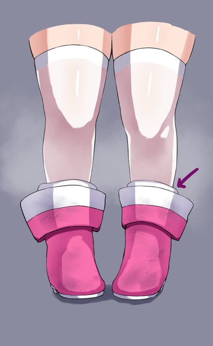 昨日のつづき
力を失ったブーツがずり落ちたときに裏地が見えちゃうのをポイントとしたい感 https://t.co/0cwqLnbhyi 