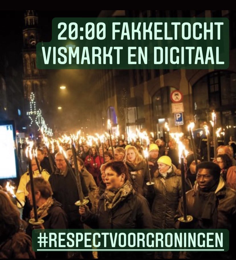 Groningen! Vandaag is van ons 🔥 

Keer op keer walste Den Haag over ons heen

Maar wij staan op!

Wij accepteren dit niet en eisen:
RESPECT VOOR GRONINGEN

Laten we vandaag een heel krachtig en eendrachtig signaal geven 

RT=❤️ maak #respectvoorGroningen trending
