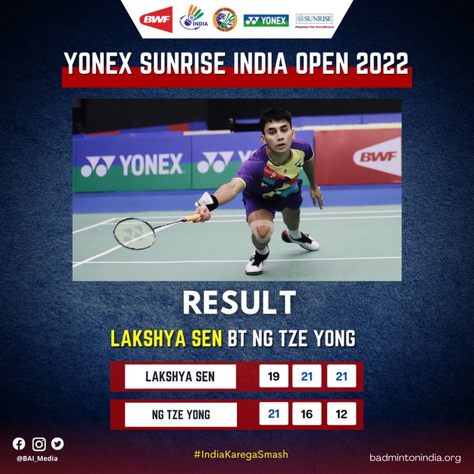 Bwf india open 2022 results