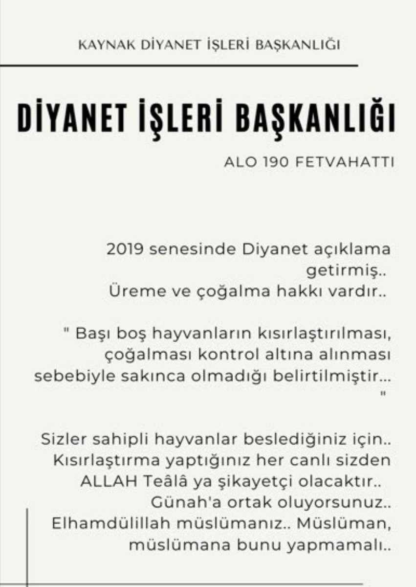 2019 da kendiniz bunu yazıp, 2022 de soykırım yapıyorsunuz. Yazıklar olsun hepinize. Dininiz de imanınız da yalan sizin. #kanlıyasayahayır #evladımadokunma #14ocakUzatilsin #dontbullymybreed #SOKAKHAYVANLARISAHİPSİZDEĞİL #tehlikeli #köpek #yoktur #tehlikeli #sahip #vardır