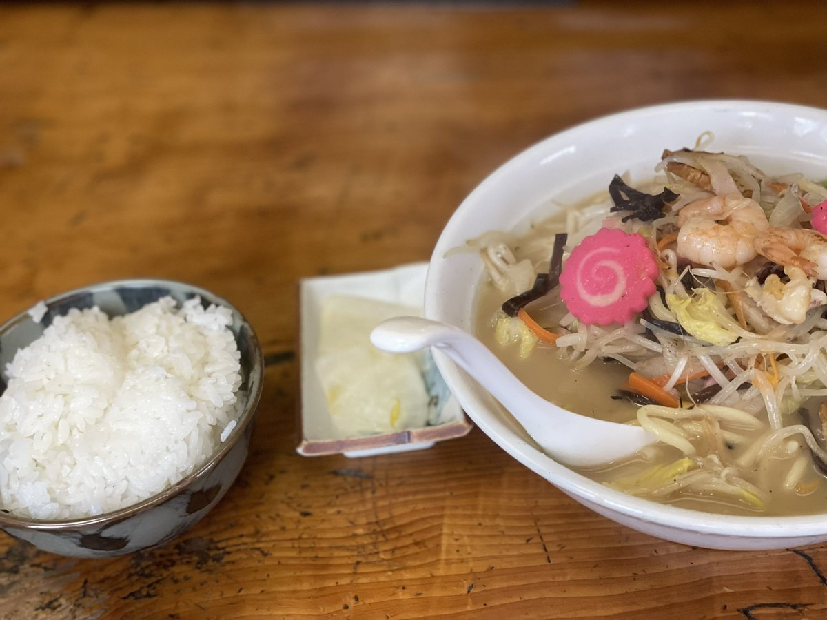 今日の昼飯、自慢のちゃんぽんだしん ＃昼飯