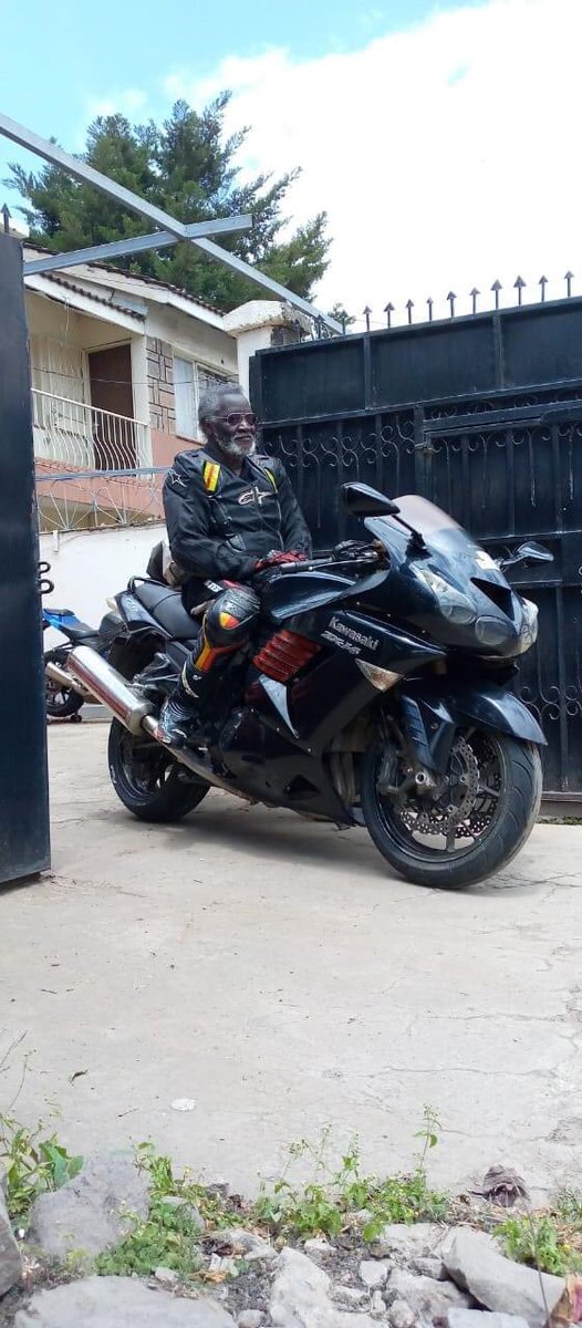 _Mohkay's tweet photo. EsKimani Gathu Aka Webman 

15th January 1969 He started his Motorcycle Journey 

15th January 2022 He has Hang his Boots and helmet 
A Legend that Enjoyed the Two wheelers Life to the fullest 

53 Years of Riding. What a Record🔥🏍🇰🇪 https://t.co/15KJMbhL6C